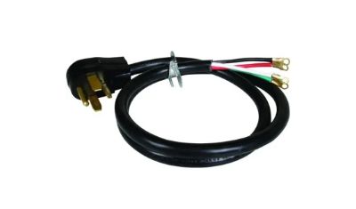 GE Appliances Washer and Dryer Repair power cord product isolated on top of a light grey circle